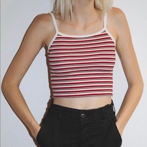 Brandy Melville red and white tank